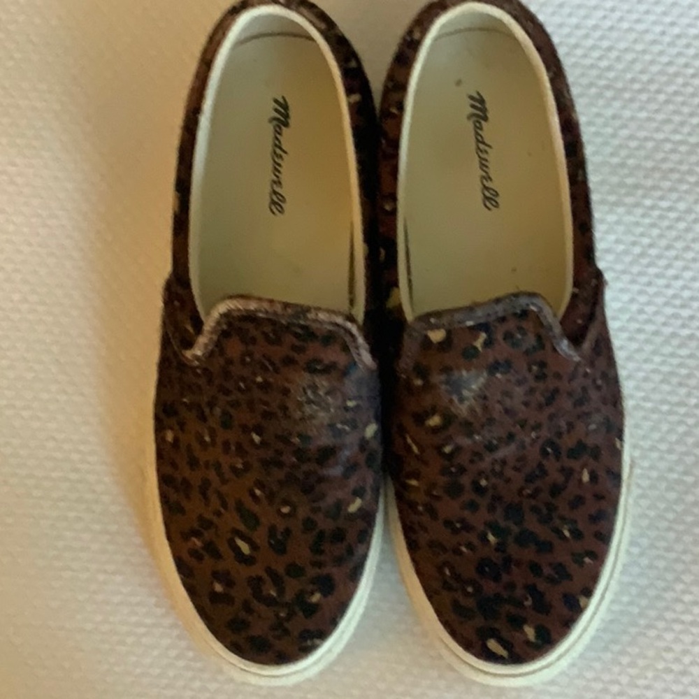 Madewell Brown and Black Athletic Shoes with Perforated Design